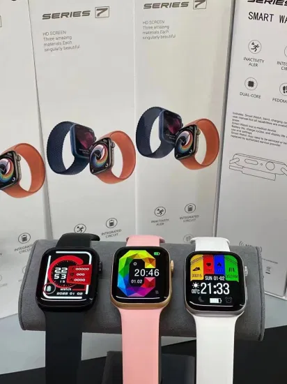 2023 새로운 If7 스마트 시계 7 시리즈 7 Bt 통화 팔찌 심박수 산소 모니터링 IP67 Smartwatch 음악 NFC Reloj Inteligente